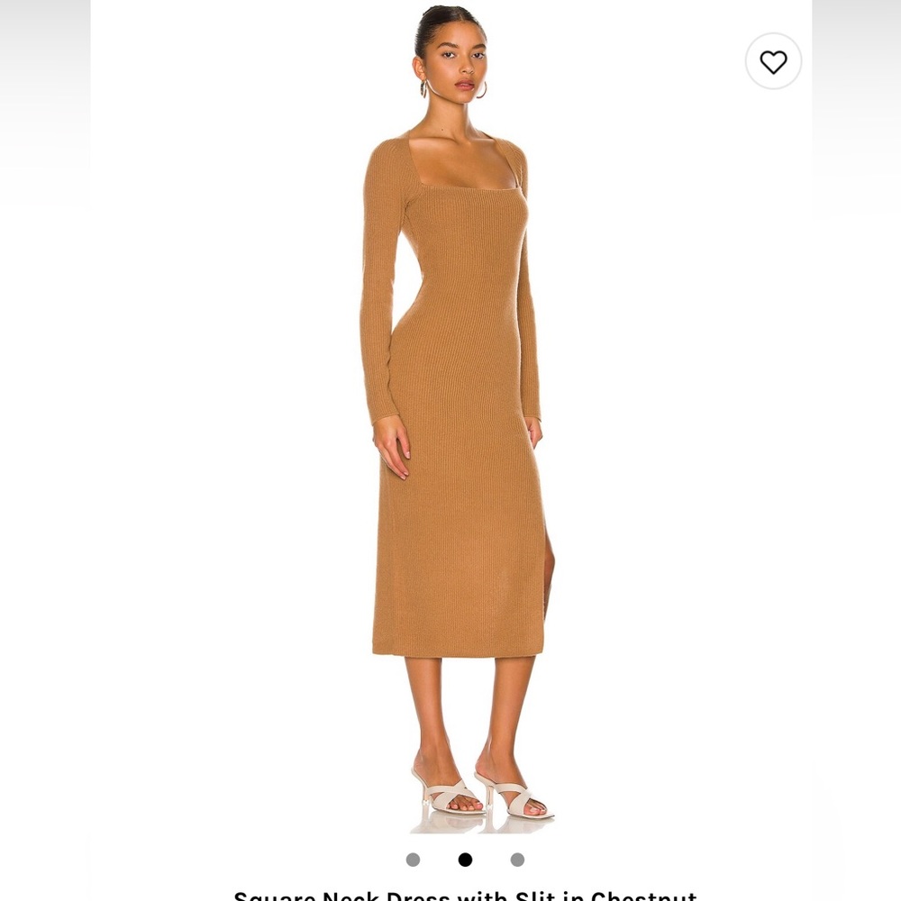 The Sei Square Neck Dress with Slit